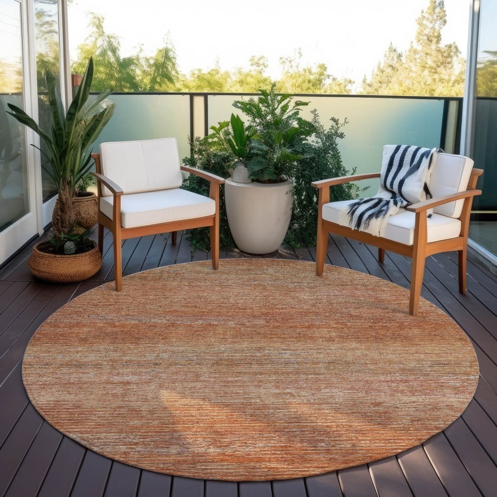 LOOMLAN Rugs Suma Orange Washable Indoor-Outdoor Rug