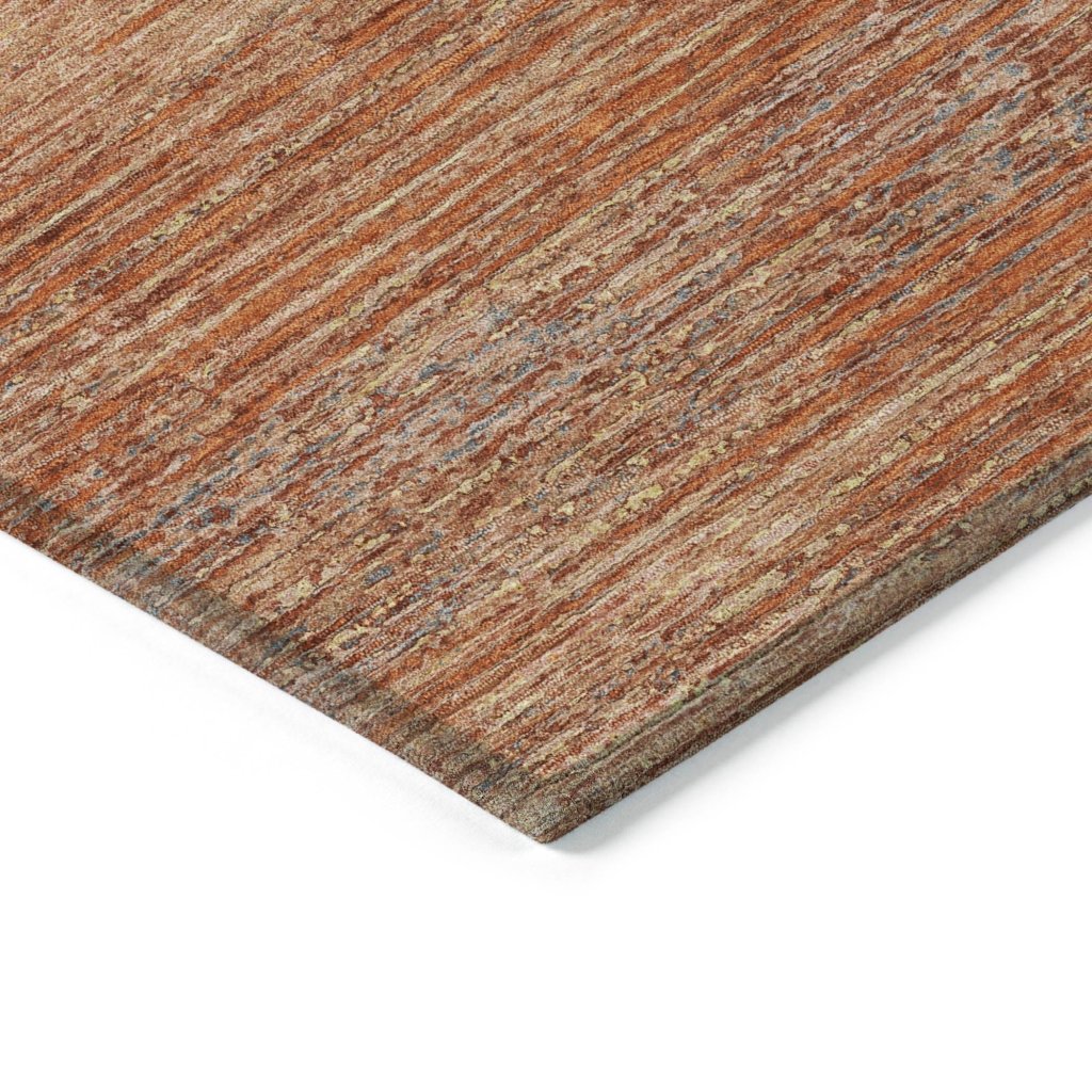 LOOMLAN Rugs Suma Orange Washable Indoor-Outdoor Rug