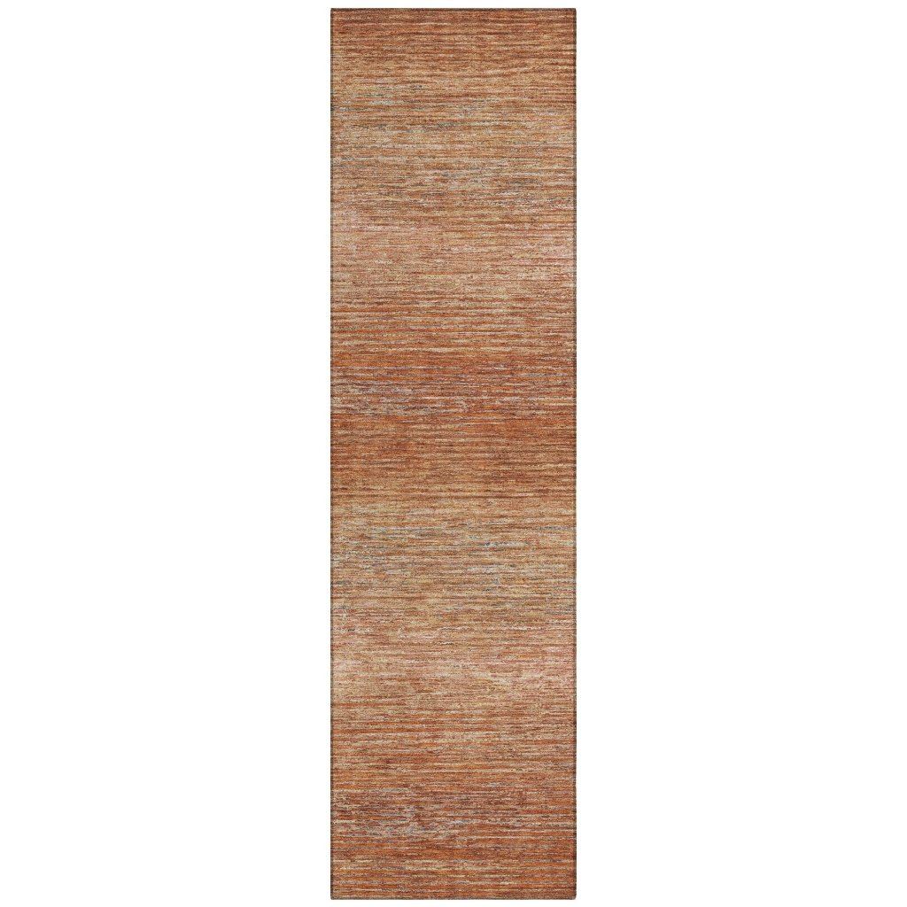 LOOMLAN Rugs Suma Orange Washable Indoor-Outdoor Rug