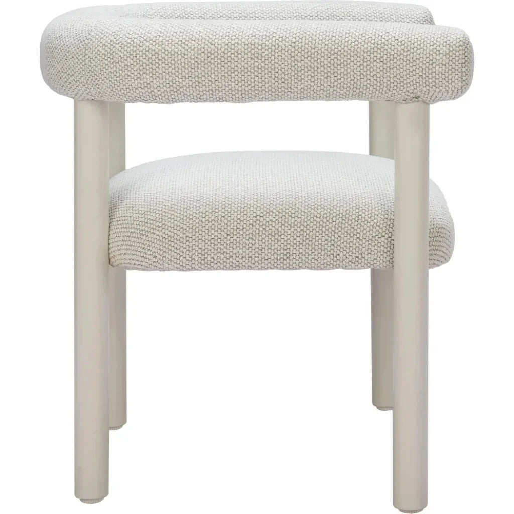 Zuo Modern Sunbath Aluminum White Dining Arm Chair 2PC