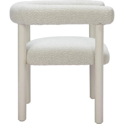 Zuo Modern Sunbath Aluminum White Dining Arm Chair 2PC