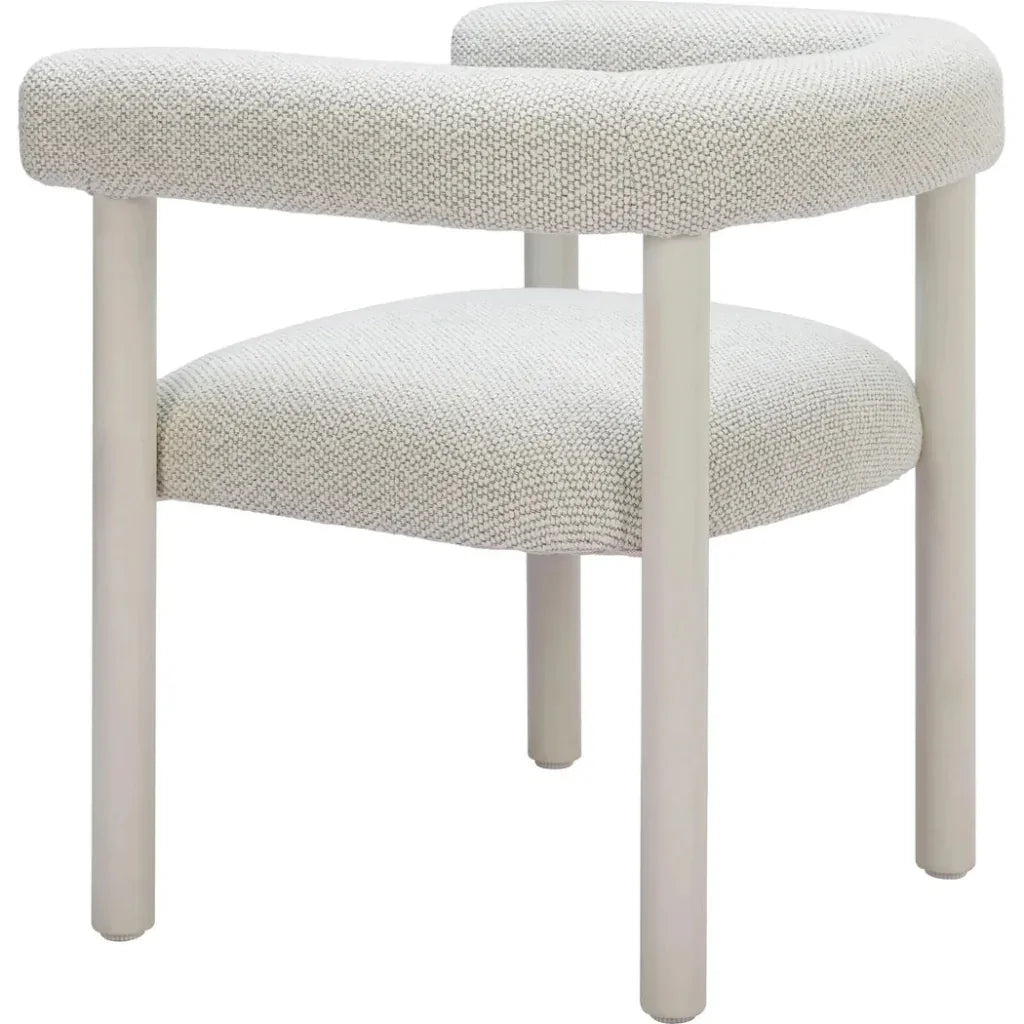 Zuo Modern Sunbath Aluminum White Dining Arm Chair 2PC