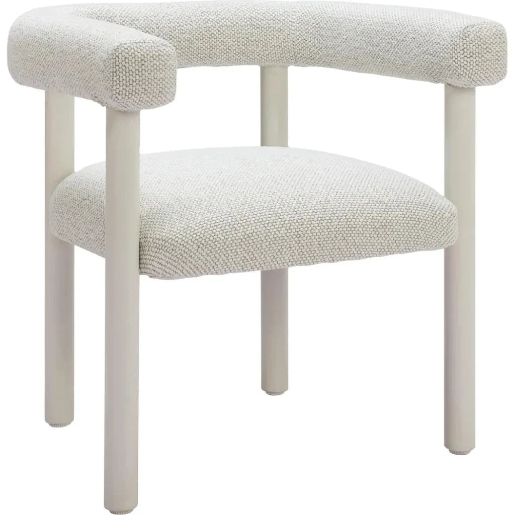 Zuo Modern Sunbath Aluminum White Dining Arm Chair 2PC