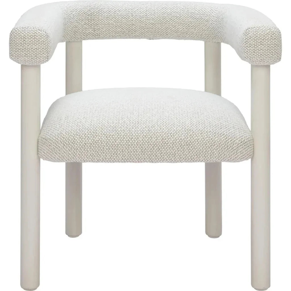 Zuo Modern Sunbath Aluminum White Dining Arm Chair 2PC