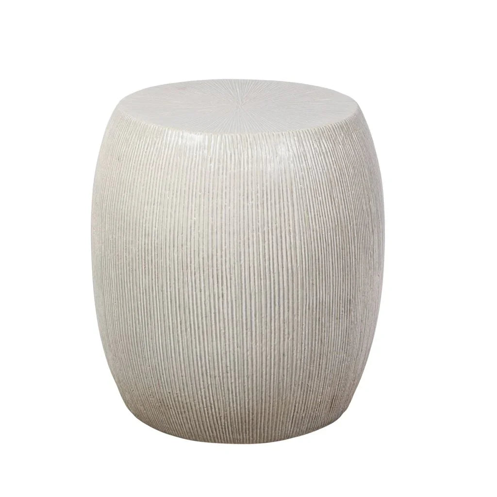 Sunburst Ceramic Glazed Patio Stool