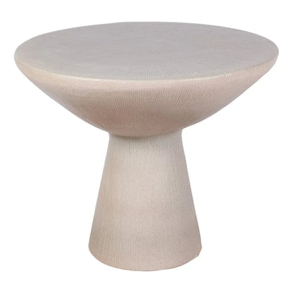 Sunburst Ceramic Round Patio Accent Table