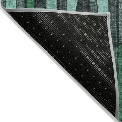 LOOMLAN Rugs Sundal Green Washable Indoor-Outdoor Rug