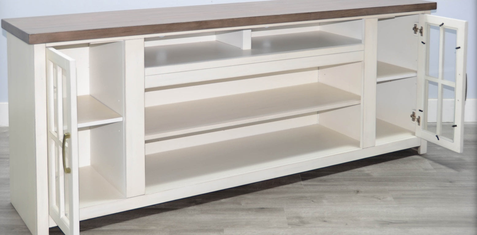 Sunny D Alpine Two Doors Wooden Media Console