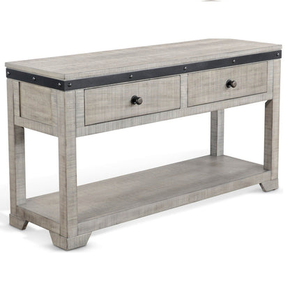 Sunny D Alpine Two Drawers Wood Console Table
