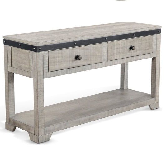 Sunny D Alpine Two Drawers Wood Console Table