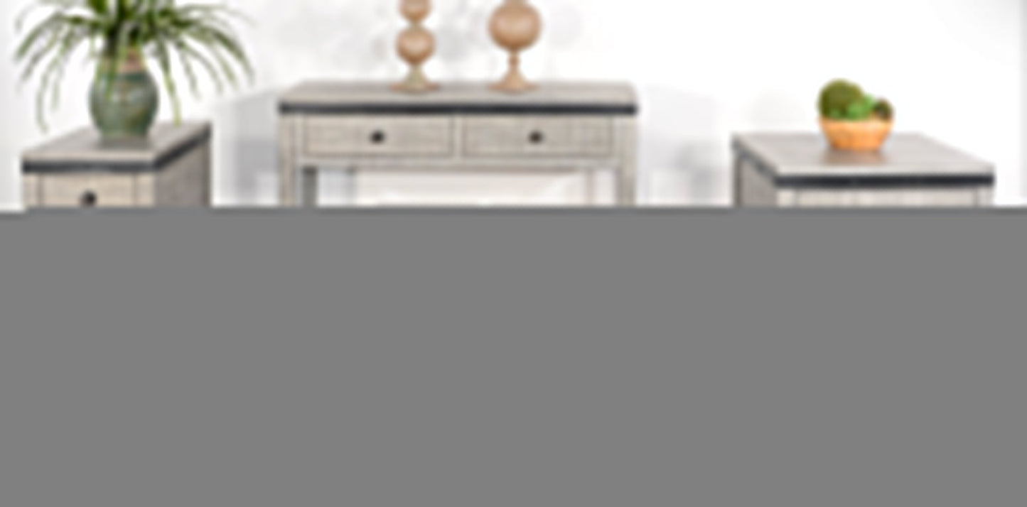 Sunny D Alpine Two Drawers Wood Console Table