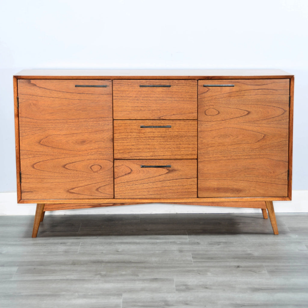 Sunny D American Modern Mid-Century Wood Sideboard