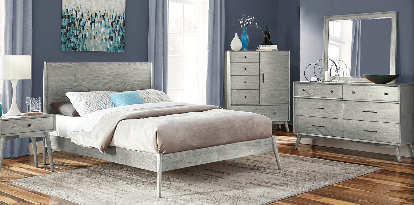 Sunny D American Modern Six Drawers Dresser with Mirror