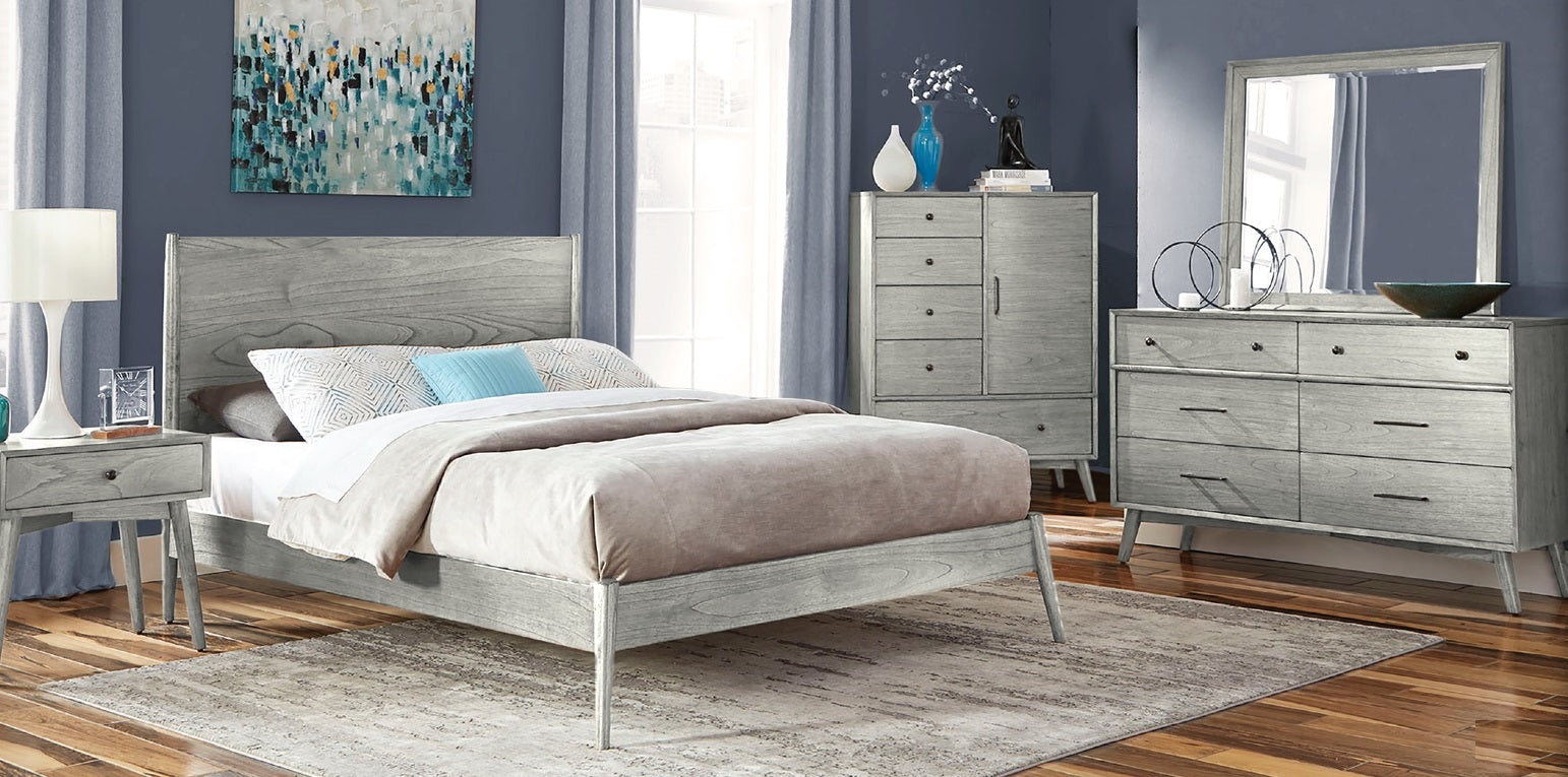 Sunny D American Modern Six Drawers Dresser with Mirror