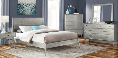 Sunny D American Modern Six Drawers Dresser with Mirror