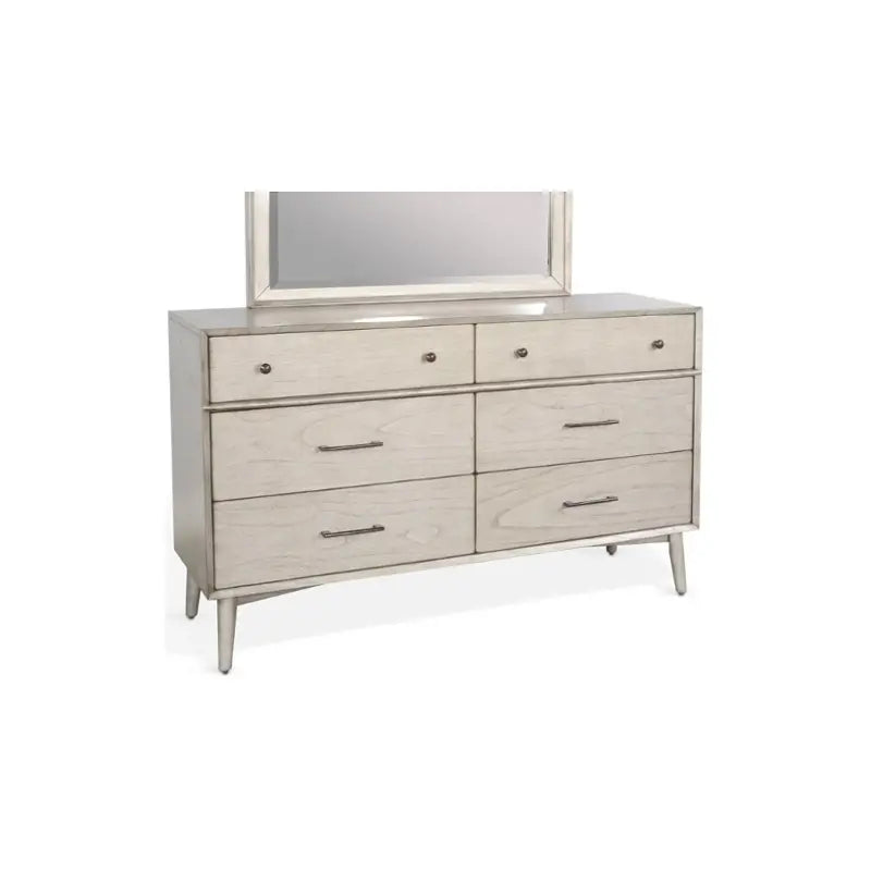 Sunny D American Modern Six Drawers Dresser with Mirror