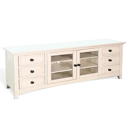 Sunny D Baycrest Six Drawers Wood Media Console