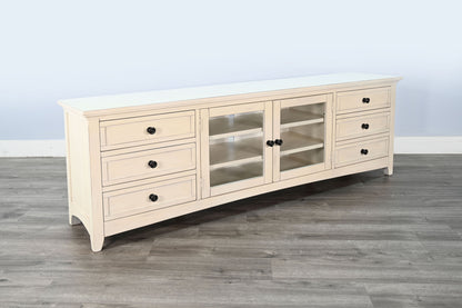Sunny D Baycrest Six Drawers Wood Media Console