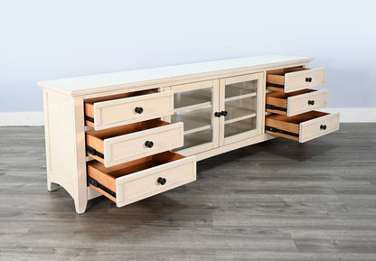 Sunny D Baycrest Six Drawers Wood Media Console