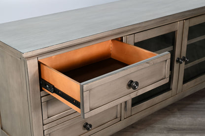 Sunny D Baycrest Six Drawers Wood Media Console