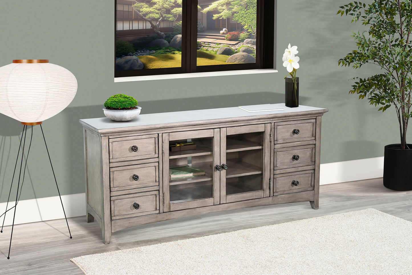 Baycrest Two Doors Brown Media Console