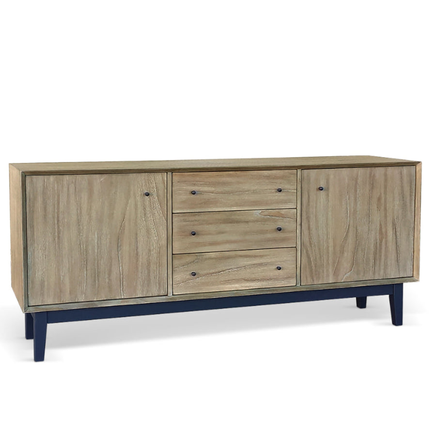 Sunny D Blair Three Drawers Wood Sideboard