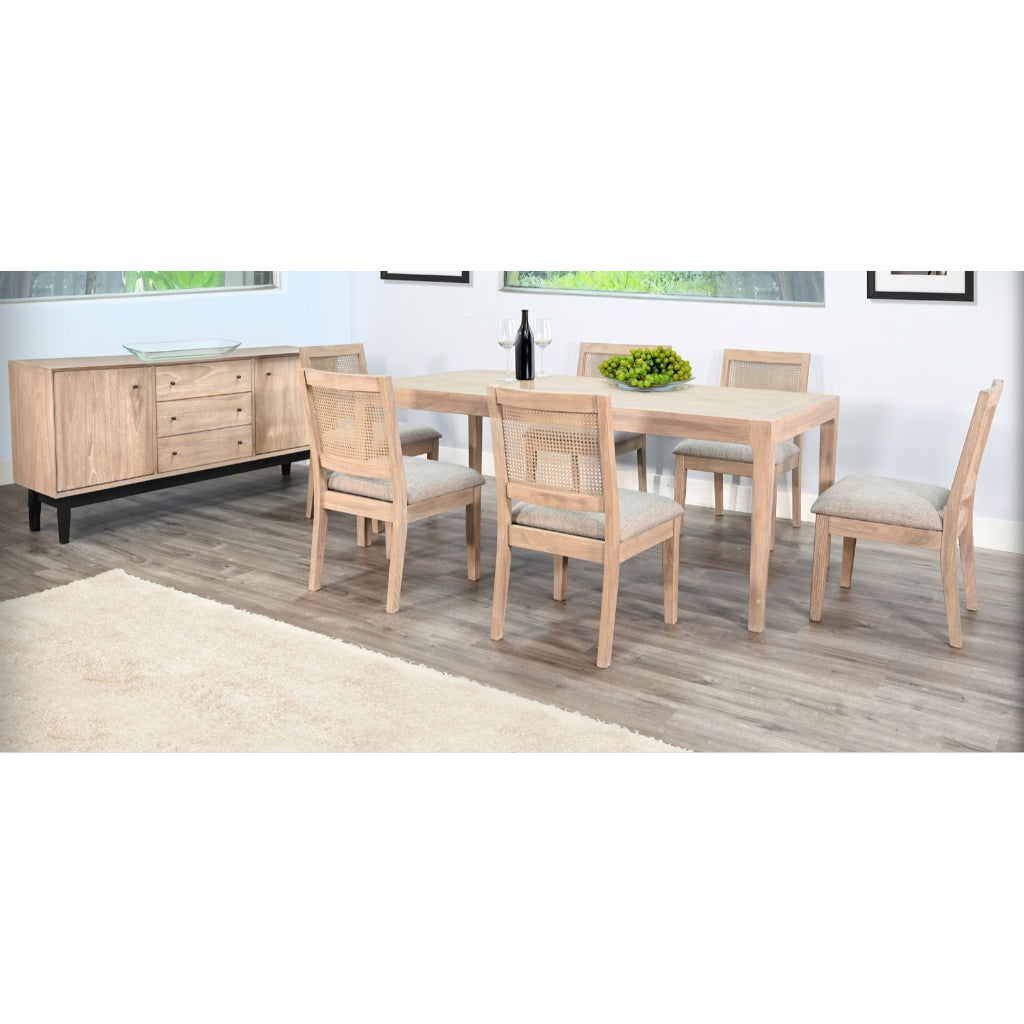 Sunny D Blair Three Drawers Wood Sideboard