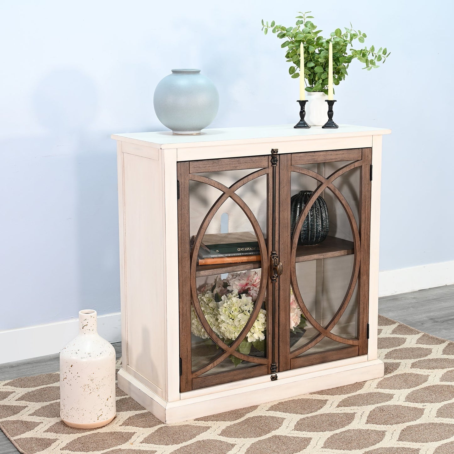Cape Horizon Wooden White Accent Cabinet