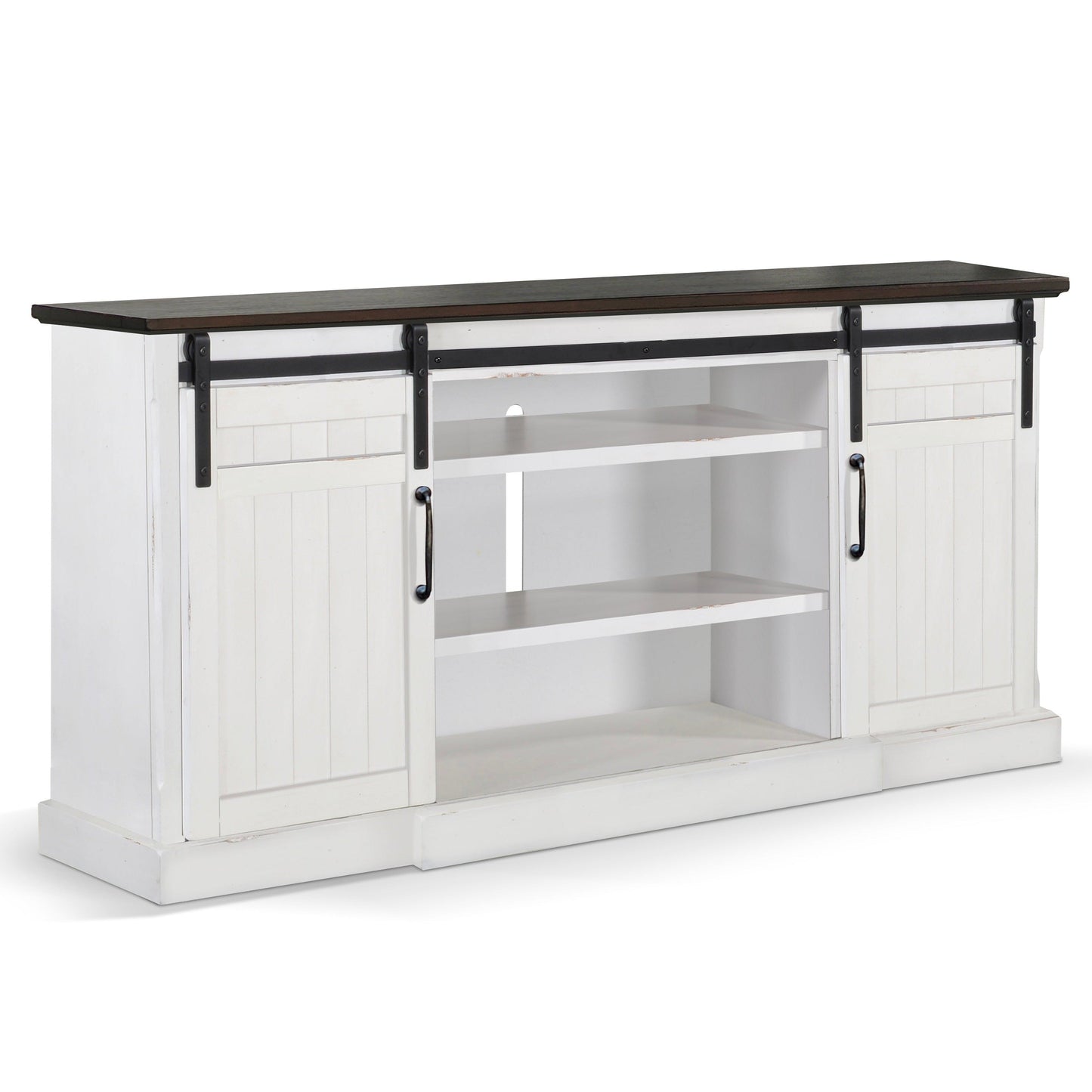 Sunny D Carriage House Wooden TV Console