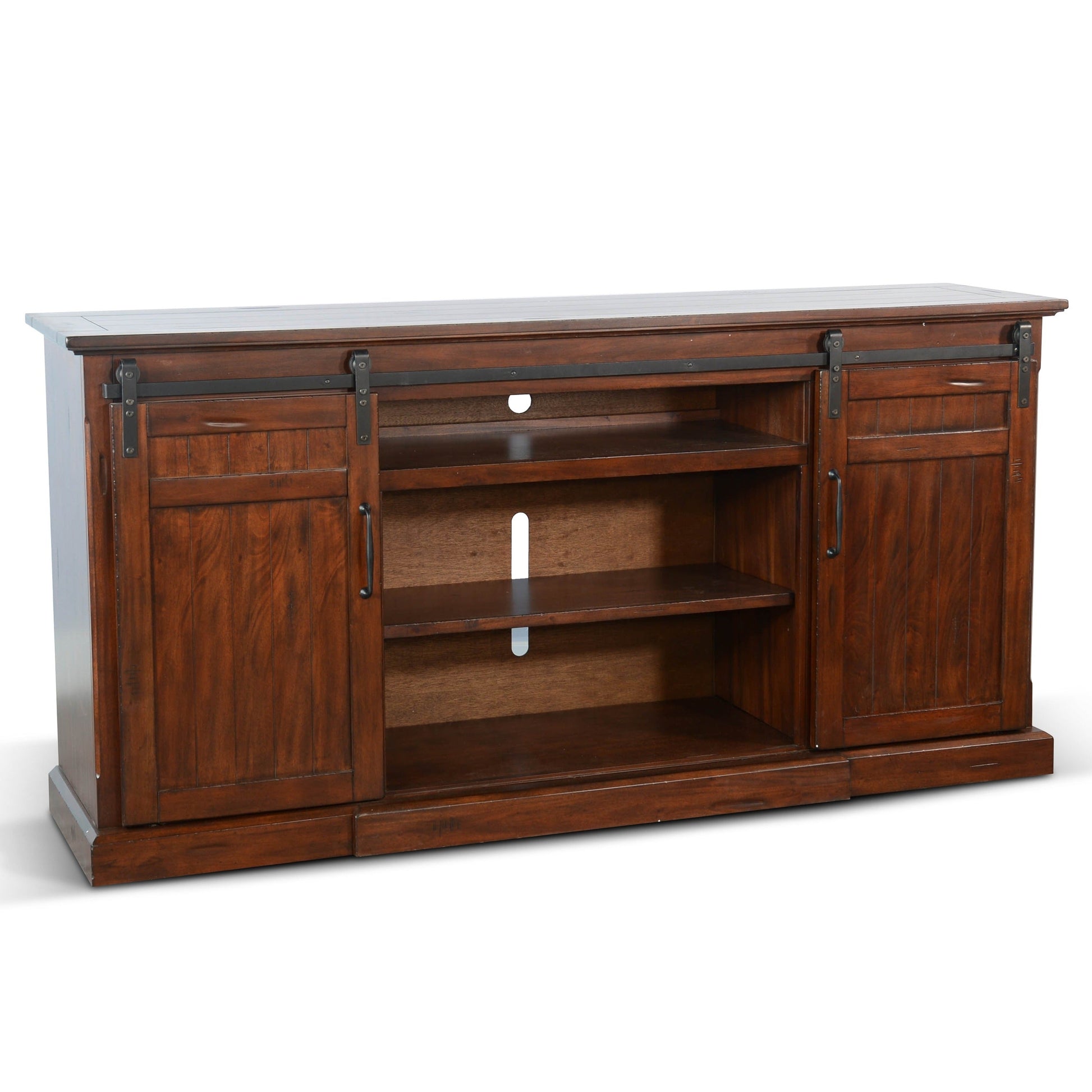 Sunny D Carriage House Wooden TV Console