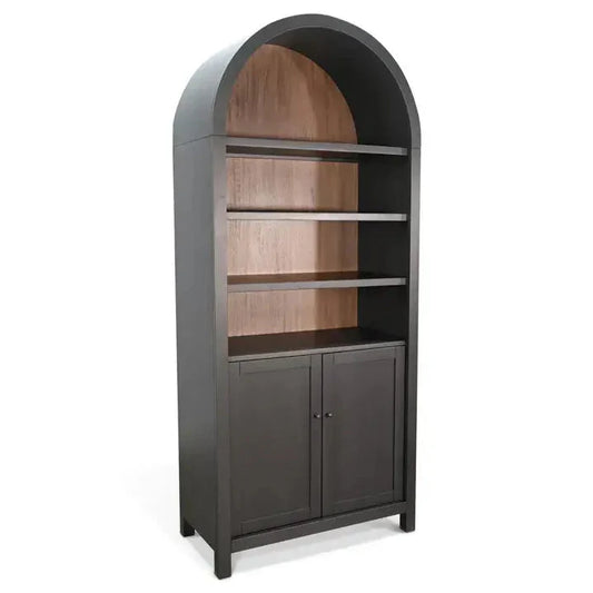 Crescent Hill Arched Two Doors Wooden Display Cabinet