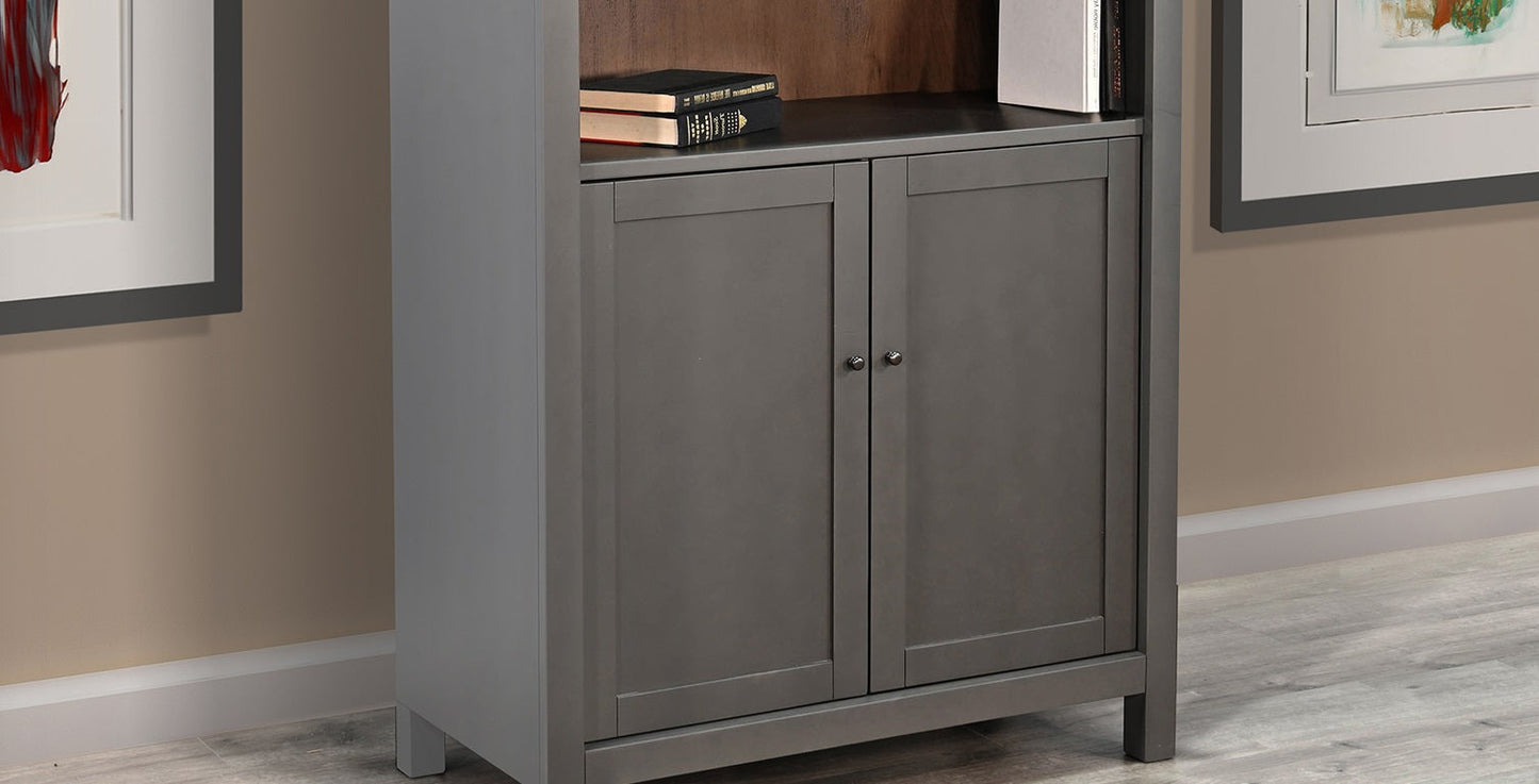 Crescent Hill Arched Two Doors Wooden Display Cabinet