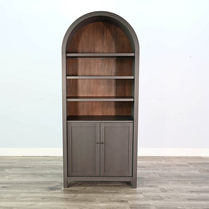 Crescent Hill Arched Two Doors Wooden Display Cabinet