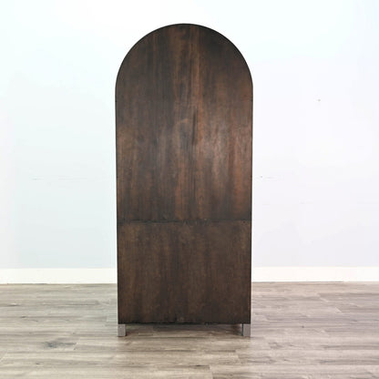 Crescent Hill Arched Two Doors Wooden Display Cabinet