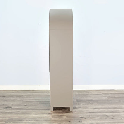 Crescent Hill Arched Two Doors Wooden Display Cabinet