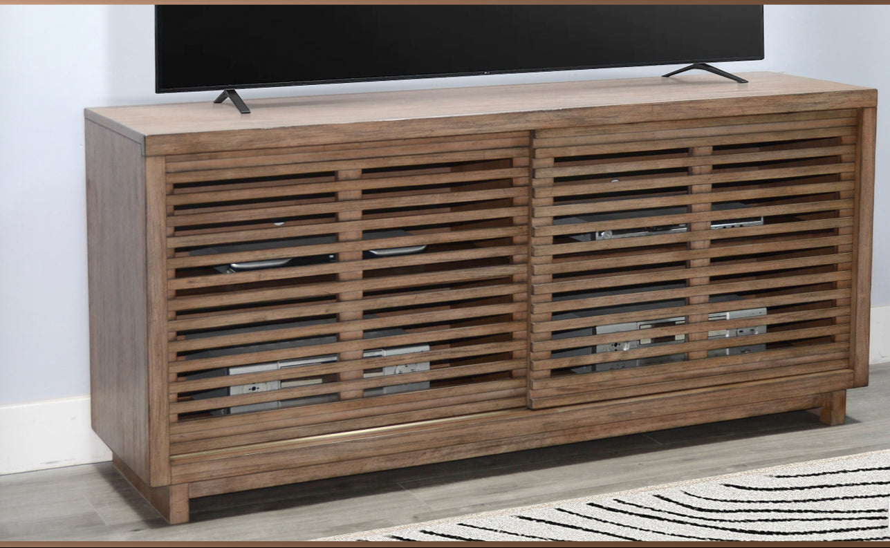 Doe Valley Natural Wooden Media Console