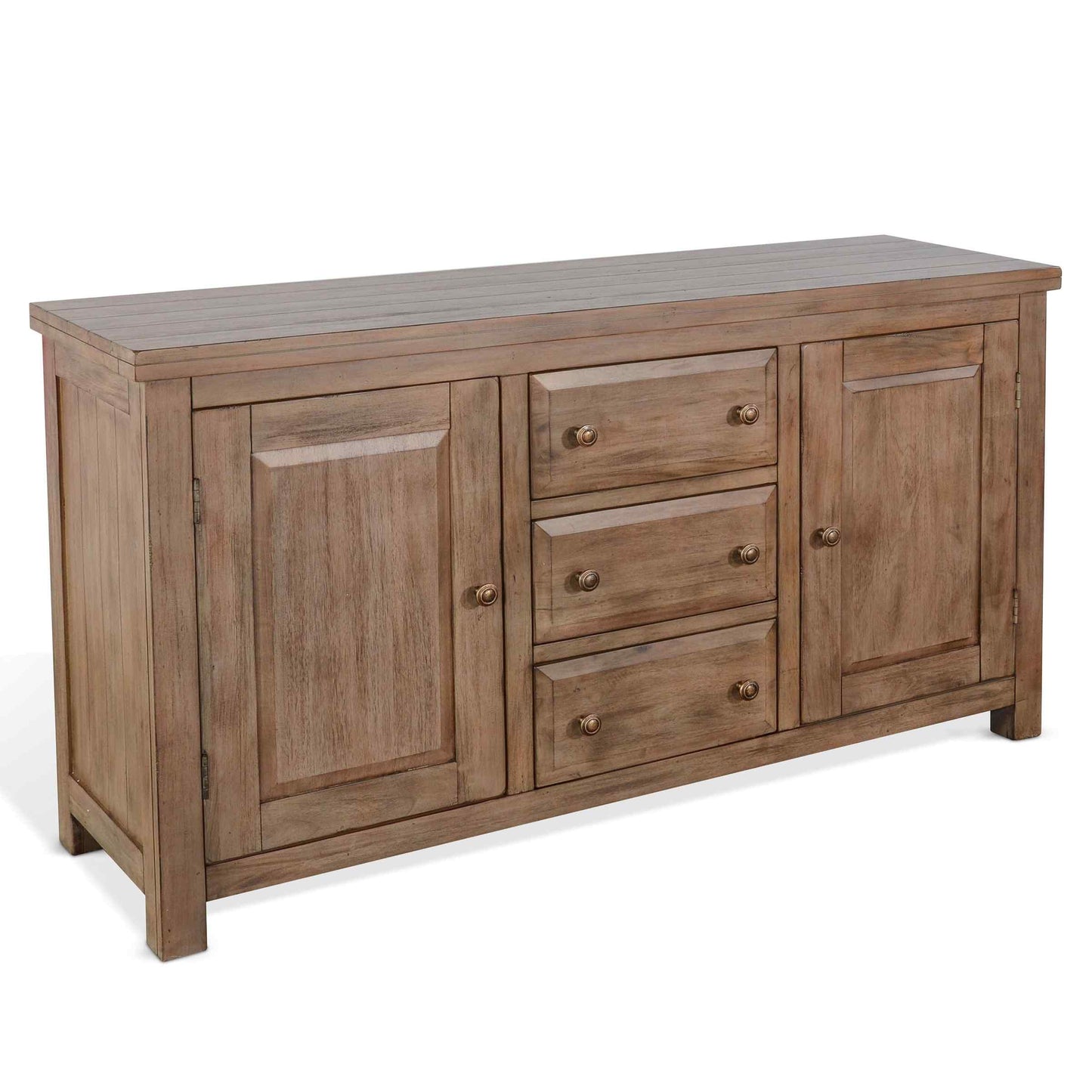 Sunny D Doe Valley Three Drawers Wood Sideboard