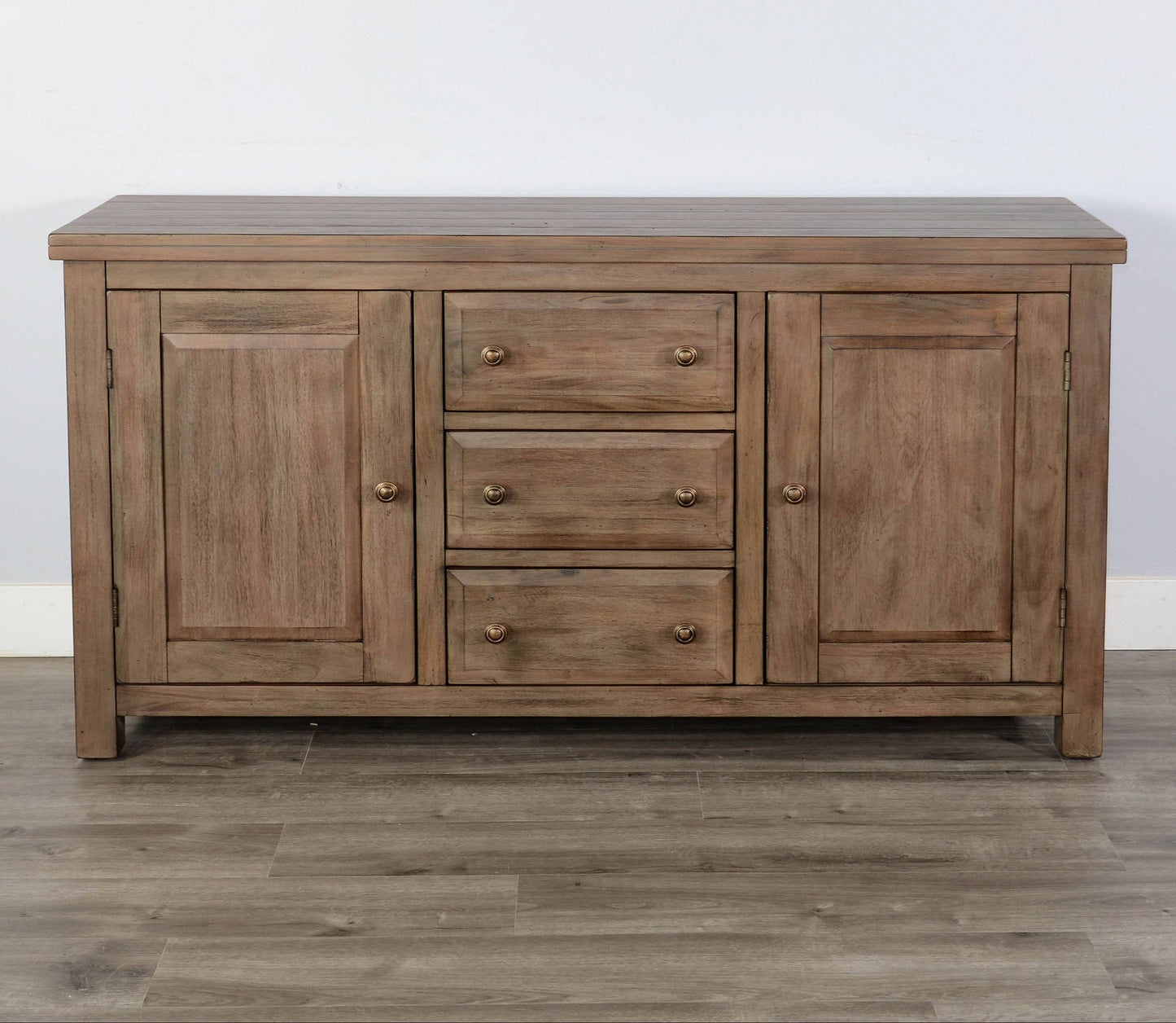 Sunny D Doe Valley Three Drawers Wood Sideboard