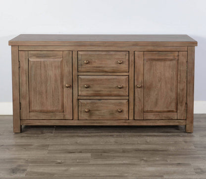 Sunny D Doe Valley Three Drawers Wood Sideboard