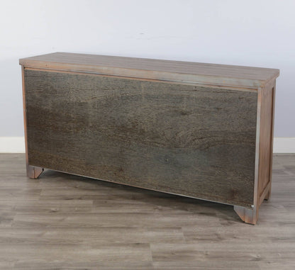 Sunny D Doe Valley Three Drawers Wood Sideboard
