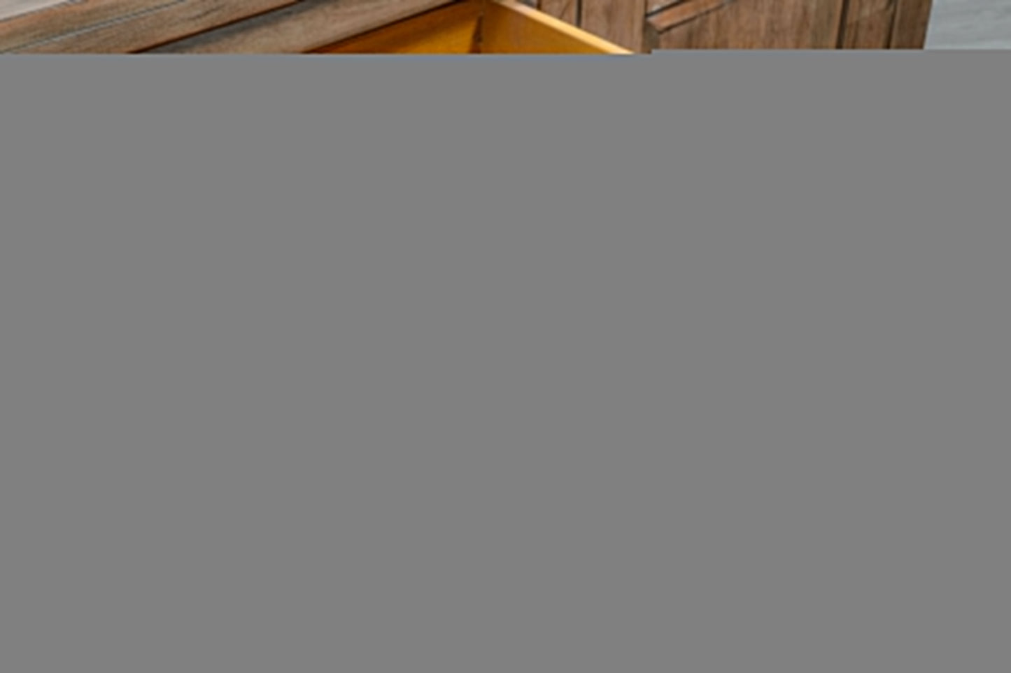 Sunny D Doe Valley Three Drawers Wood Sideboard