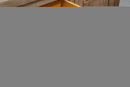 Sunny D Doe Valley Three Drawers Wood Sideboard