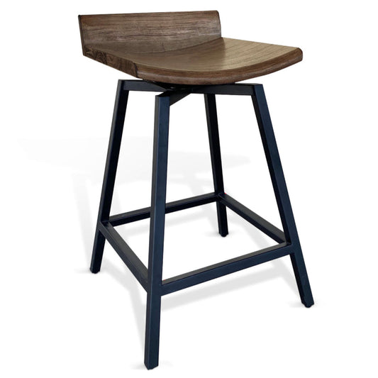 Doe Valley Wood Swivel Stool 2PC