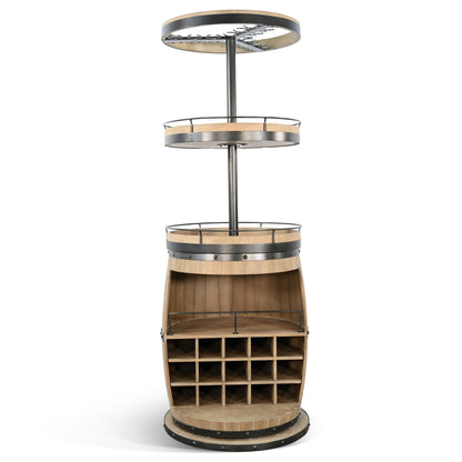 Fairfield Swivel Base Home Bar Cabinet