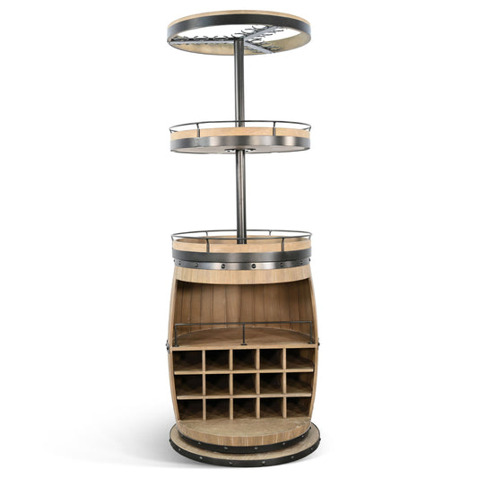 Fairfield Swivel Base Home Bar Cabinet