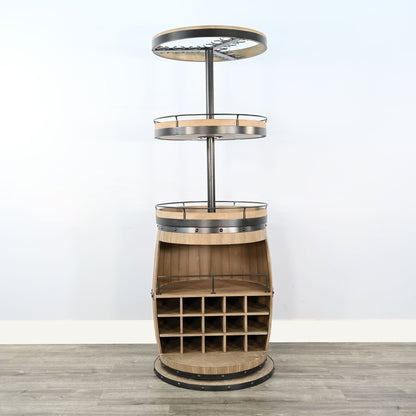 Fairfield Swivel Base Home Bar Cabinet