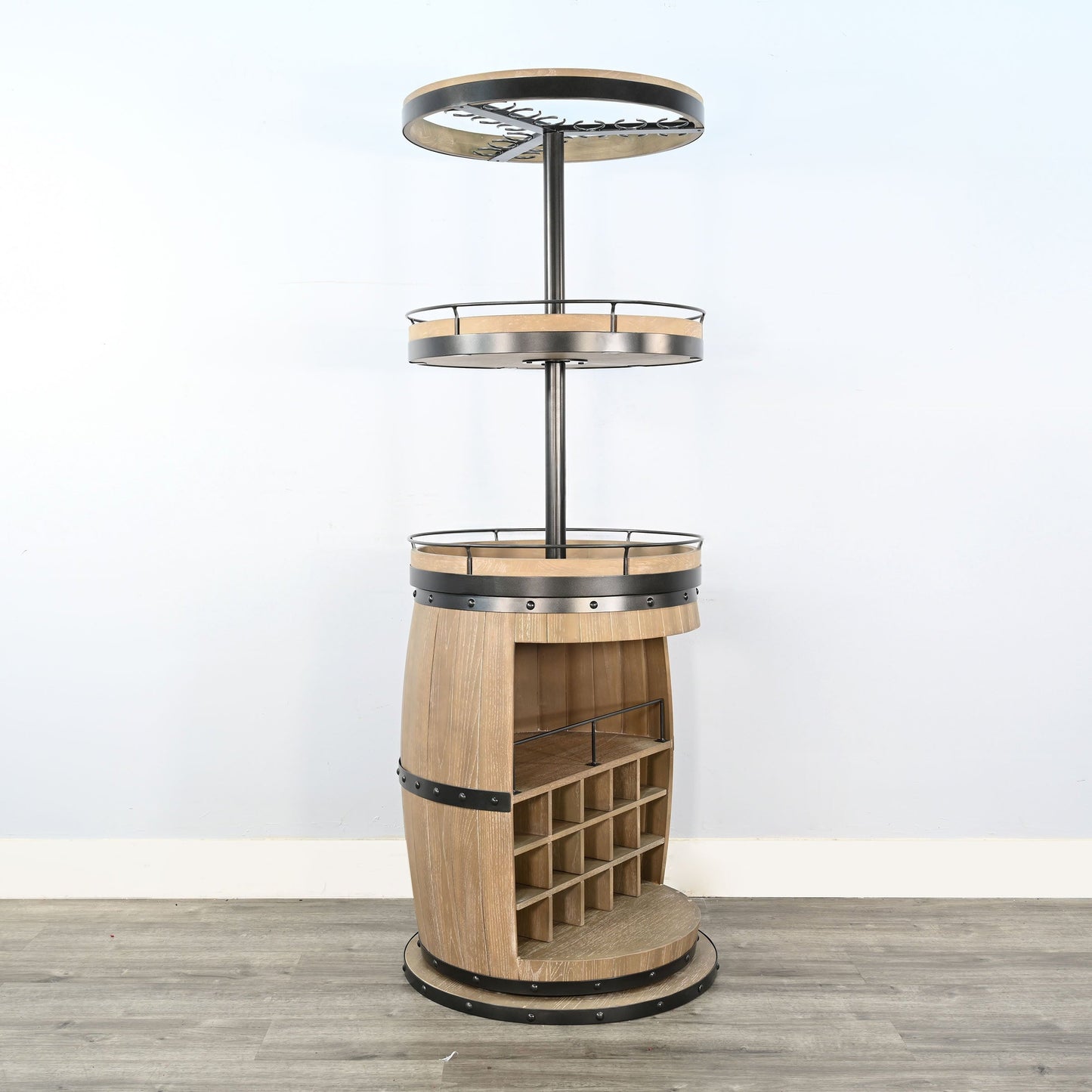 Fairfield Swivel Base Home Bar Cabinet