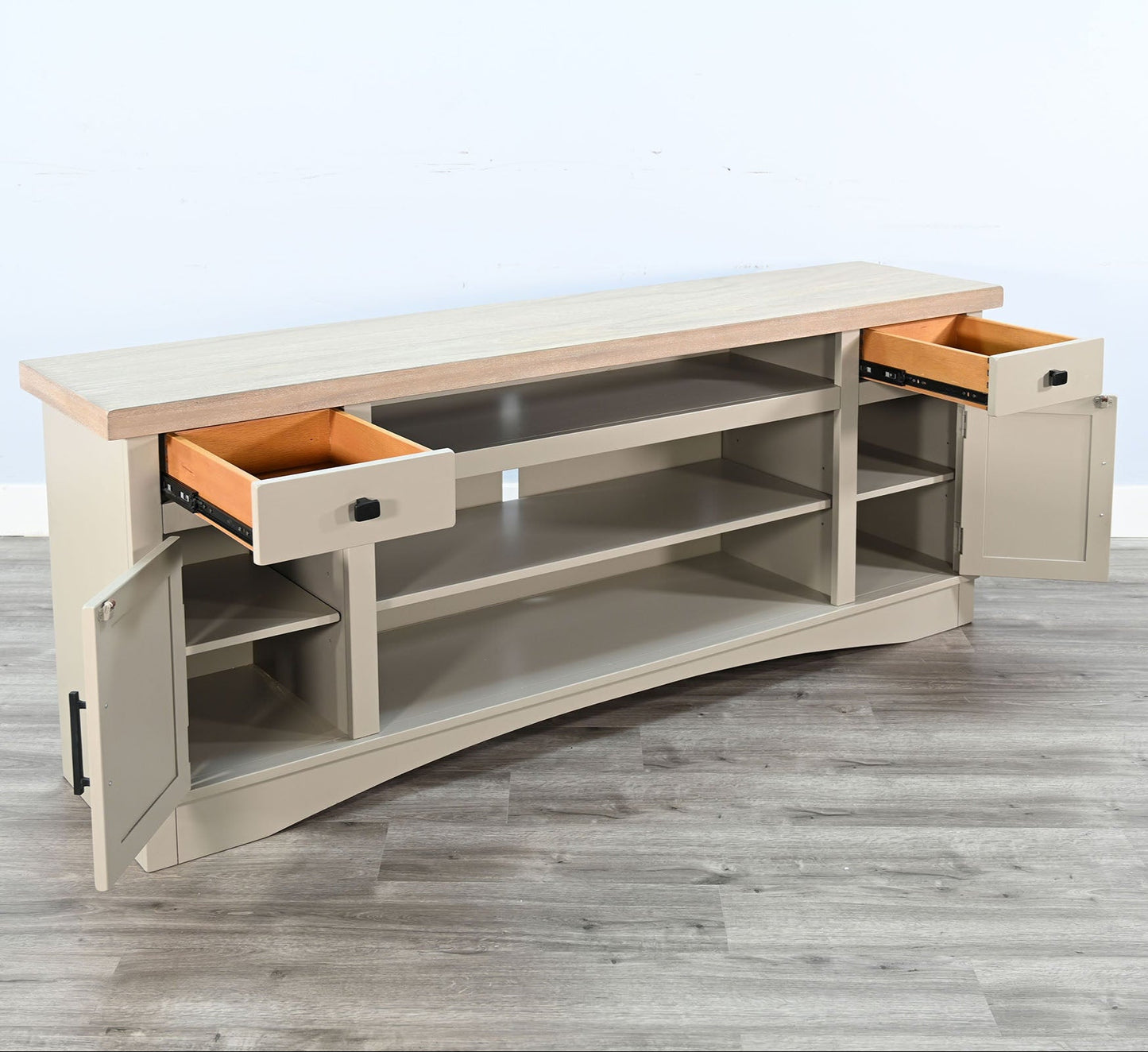 Fox Hollow Two Drawers Wooden Media Cabinet