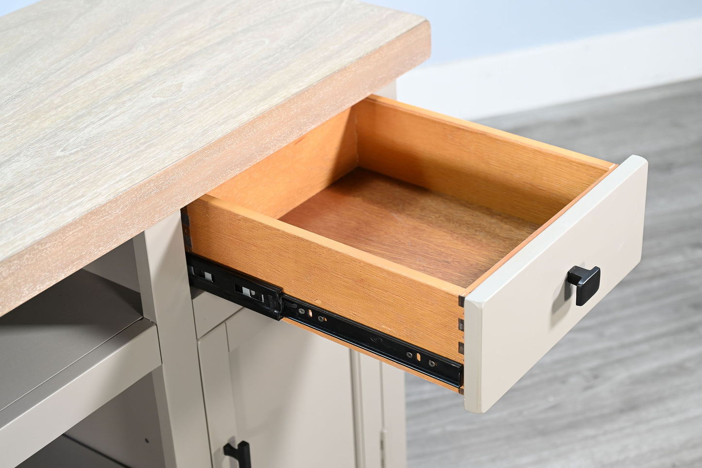 Fox Hollow Two Drawers Wooden Media Cabinet