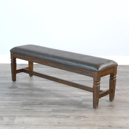Homestead Hills Leather Bedroom Bench